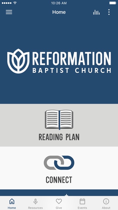 Reformation Baptist Church Screenshot
