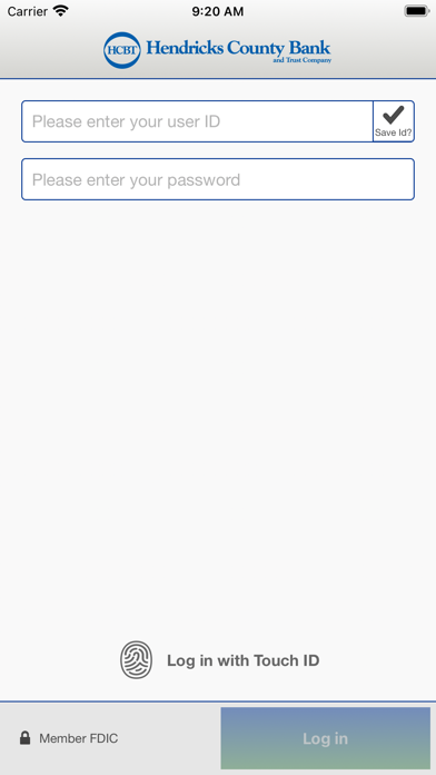 Hendricks County Bank Business Screenshot