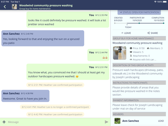 Naibly iPad screenshot 4 - Social Networking app