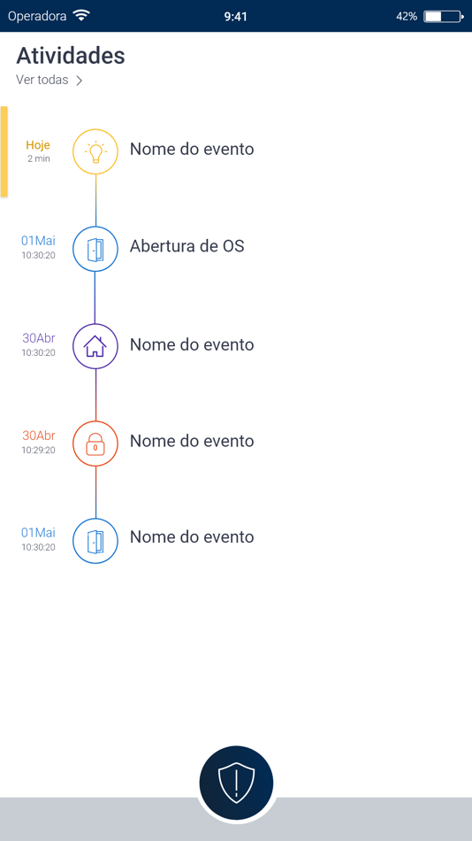 #4. Alarm System Monitoramento (iOS) Podle: ALARM SYSTEM TECNOLOGIA LTDA