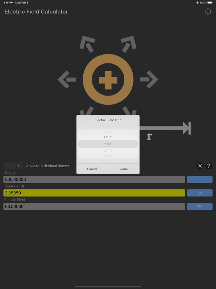 Electric Field Calculator