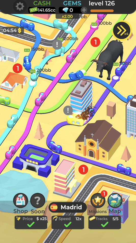 #5. Subway Idle 3D (iOS) Podle: R.G.B. FreezeNova
