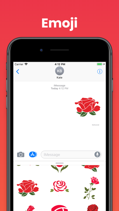 Rose Flowers Stickers & emoji Screenshot
