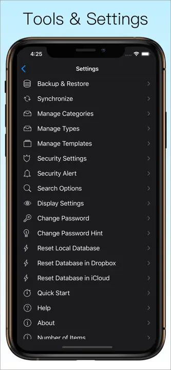 Password Manager Data Vault: Screenshot 9 von 10