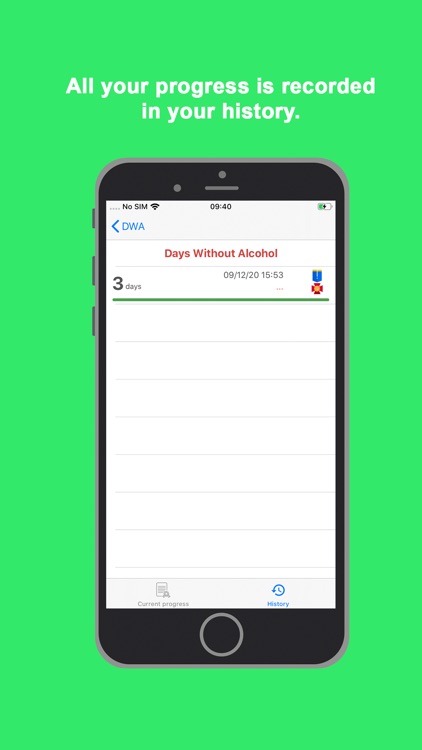 DWA: Sobriety counter