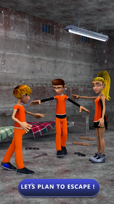 Screenshot #2 pour Battre flics Prison Escape 3D