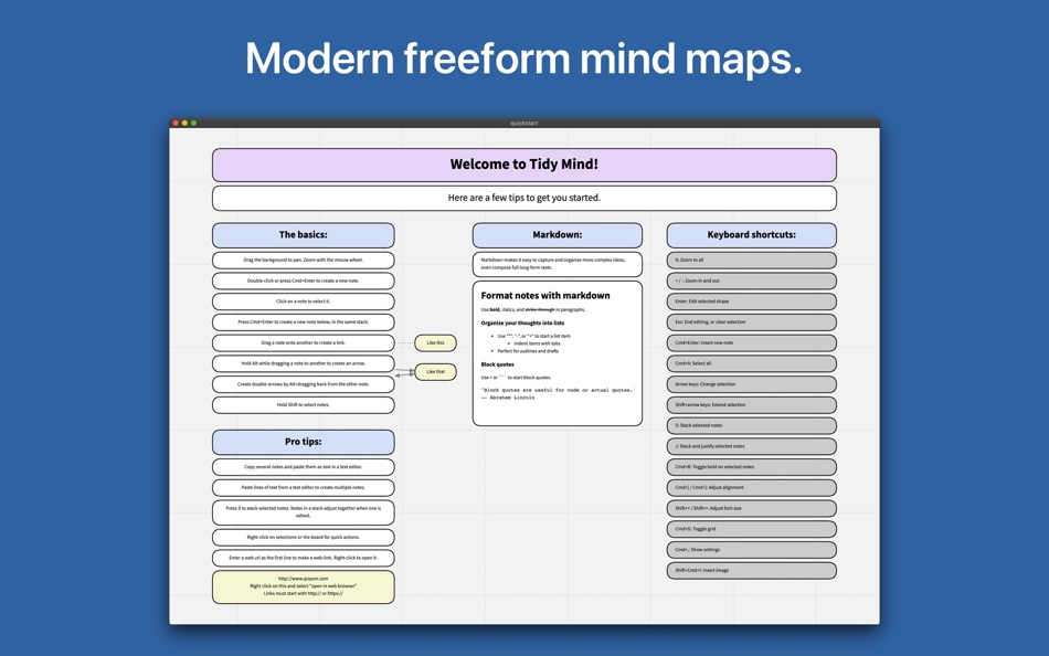 Tidy Mind Pro: Mind-mapping - 1.7 - (macOS)