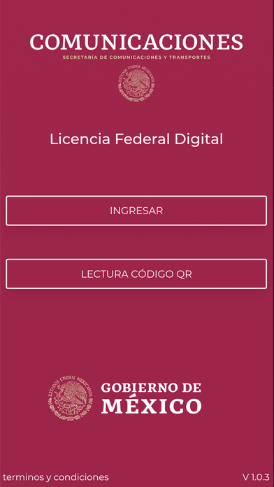 Licencia Federal Digital Screenshot
