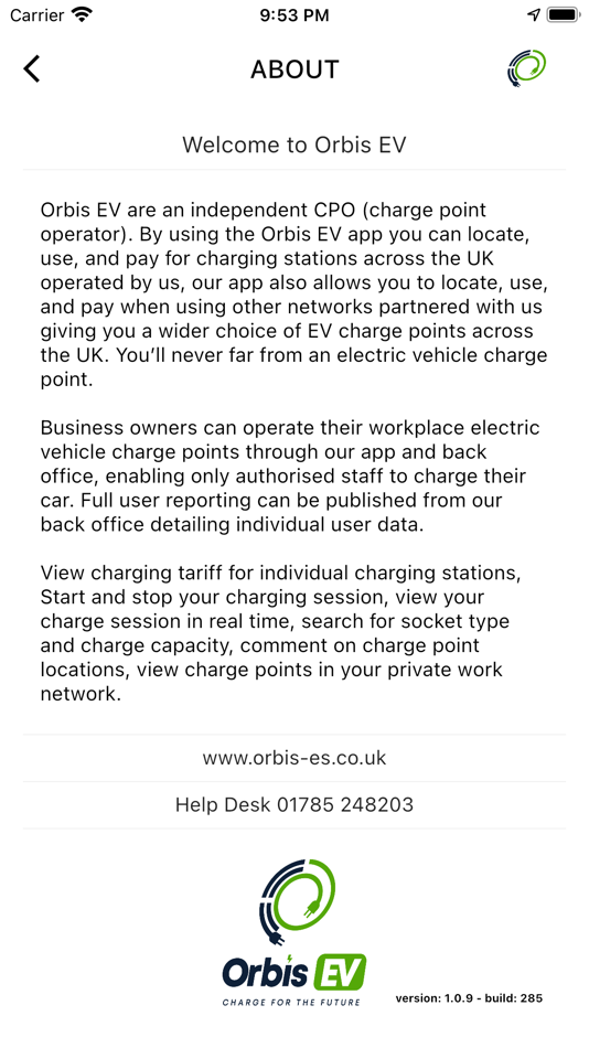 #2. Orbis EV (iOS) By: Saascharge Inc