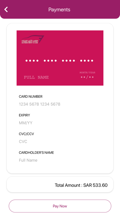 Alfaris Rent A Car Screenshot