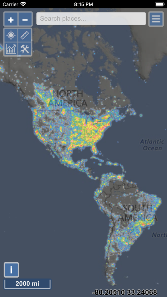 #1. Light Pollution Map (iOS) 由: Jurij Stare