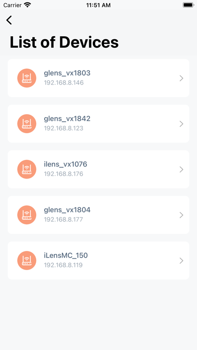 iLens Connect Screenshot
