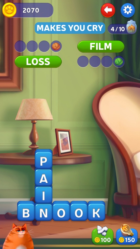 #5. Kitty Scramble: Word Stacks (iOS) By: Clever Apps Pte Ltd