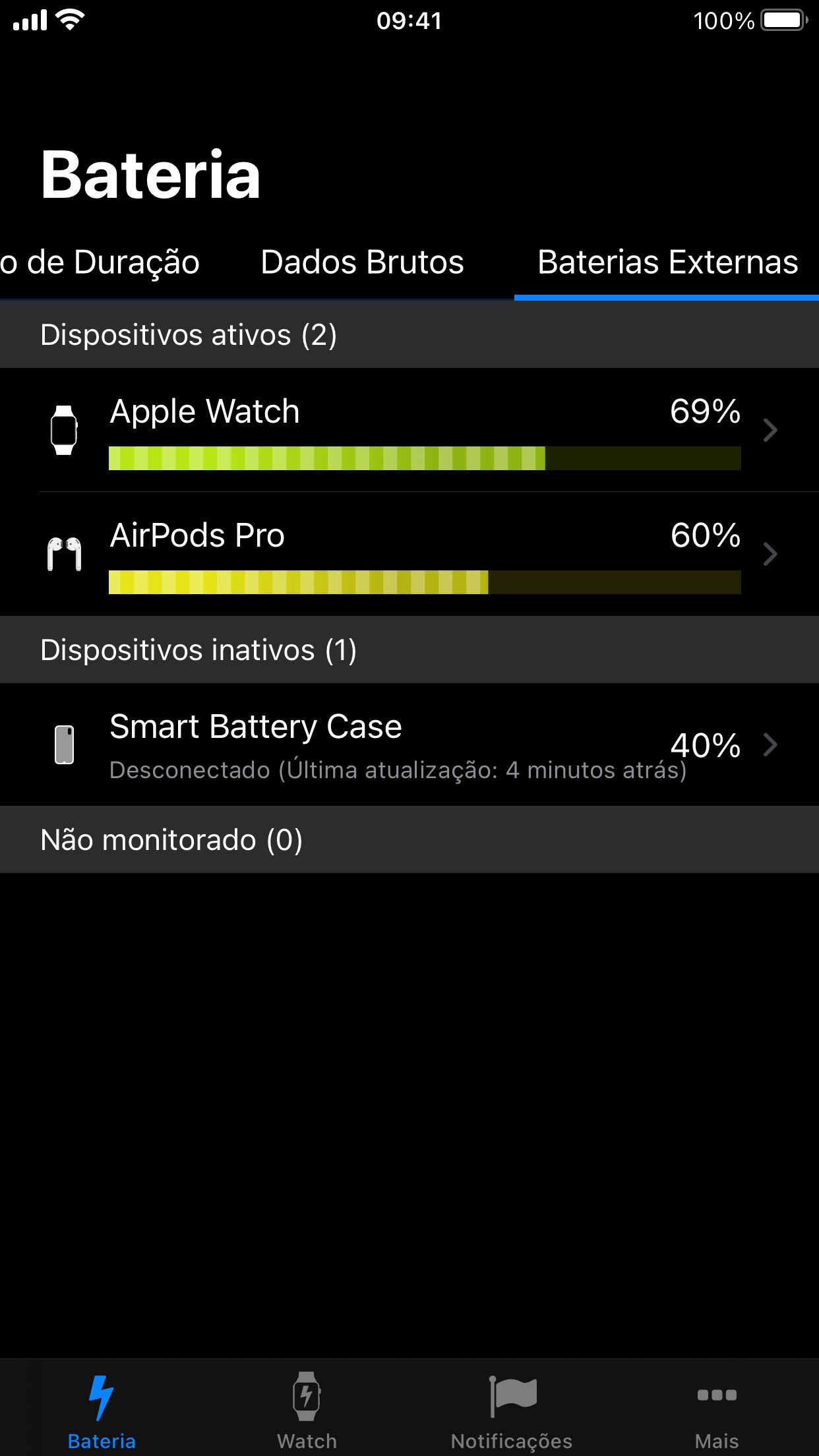 Screenshot do app Battery Life