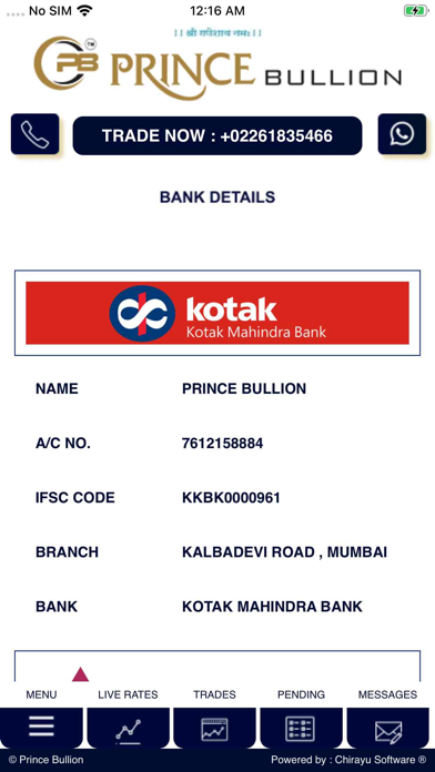 Prince Bullion Screenshot