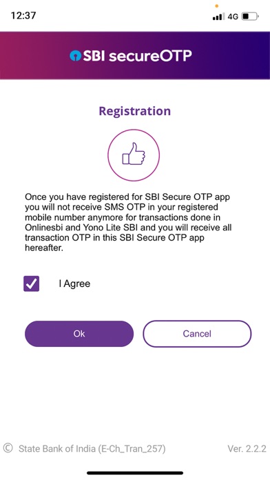 How to cancel & delete SBI Secure OTP from iphone & ipad 4