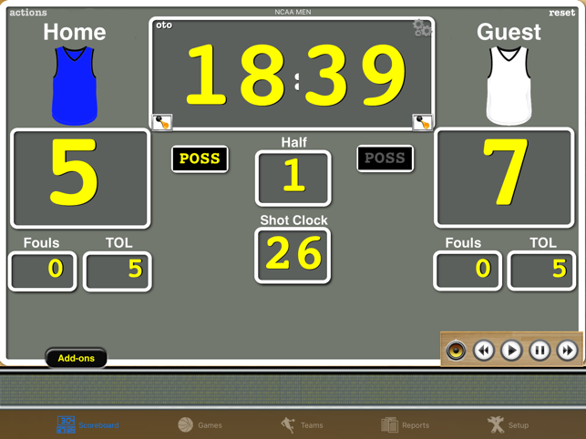 ‎Ballers Basketball Scoreboard Screenshot