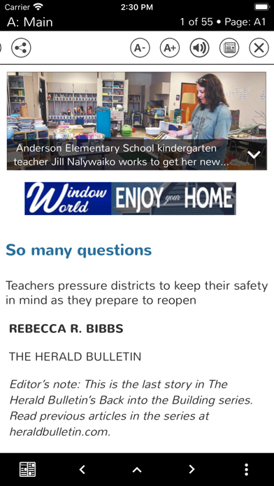 The Herald Bulletin Screenshot