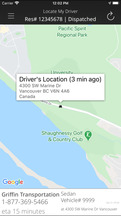 Griffin Transportation Screenshot