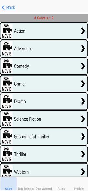 ‎Movies I Have Watched Screenshot