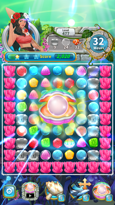 Jewel Aloha- Match 3 Puzzle Screenshot