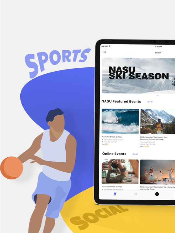 NASUFUN iPad screenshot 1 - Sports app