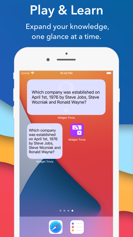 #3. Widget Trivia (iOS) 由: Armchair Engineering