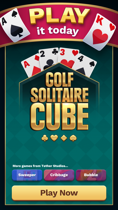 Golf Solitaire Cube Screenshot