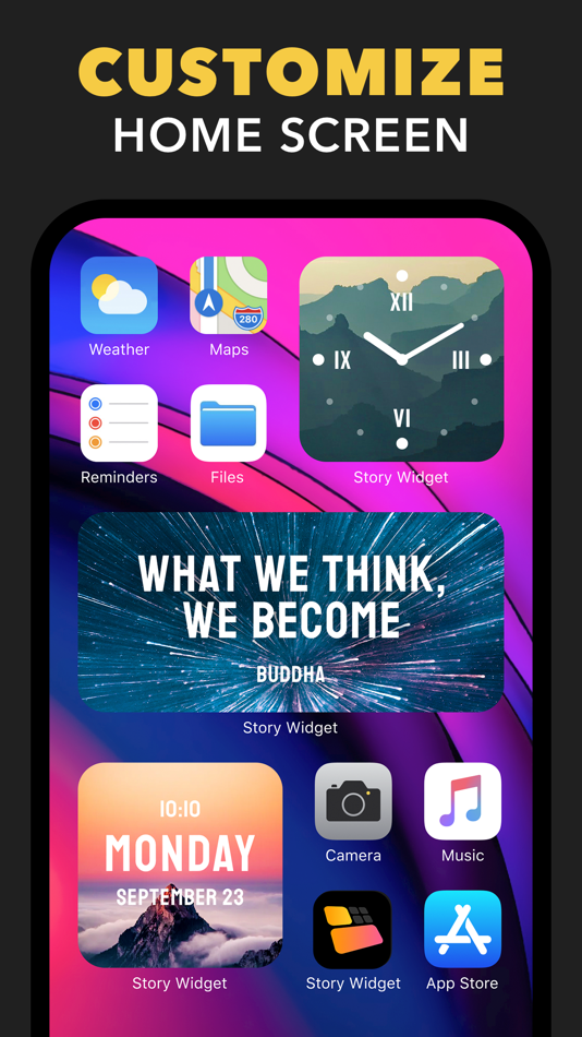 #3. Story Widget - Custom Theme (iOS) By: Kseniya Adamchyk