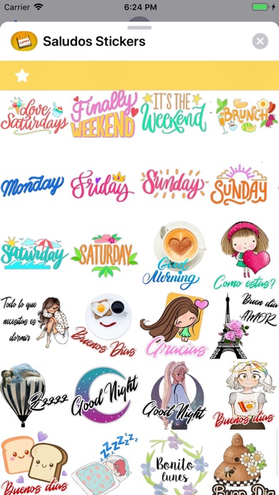 Saludos Stickers Screenshot