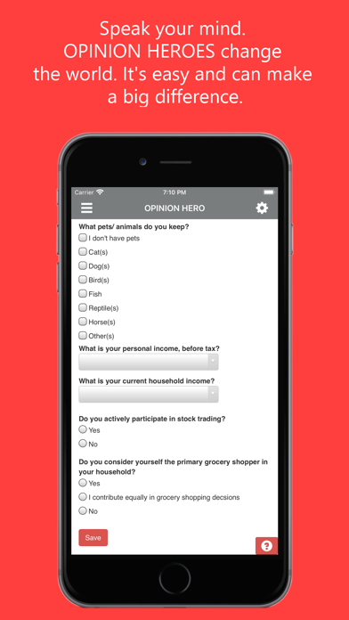 OPINION HERO Screenshot