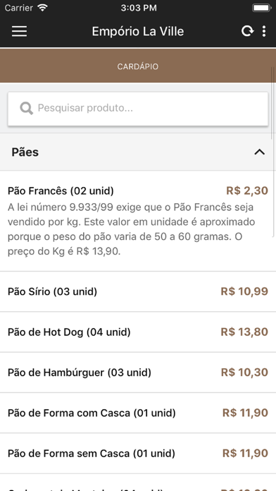 Empório La Ville Screenshot