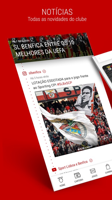 Benfica Official App Screenshot