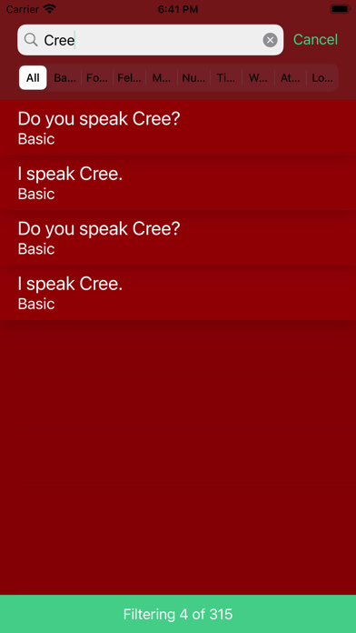 Screenshot #3 pour Moose Cree Language App