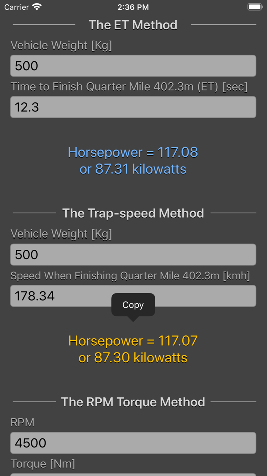 #10. Engine Horsepower Calculator (iOS) 由: Nitrio