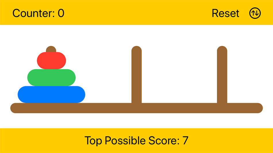 #1. Hanoi Tower Logic (iOS) By: Robert Martens