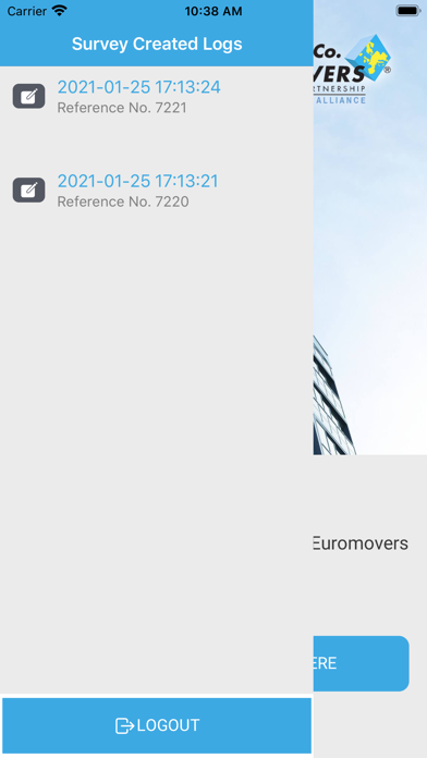 Euromovers DK Survey Screenshot