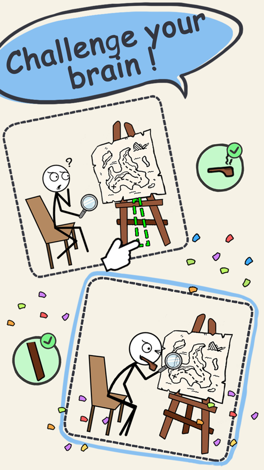 #7. Draw Puzzle 3: missing part (iOS) By: Mai Chan