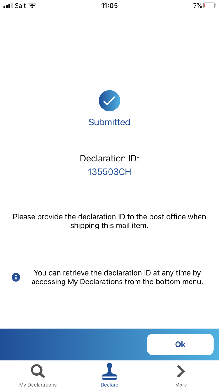 EAD Customs Declarations