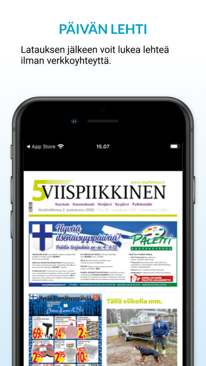 Viispiikkinen päivän lehti