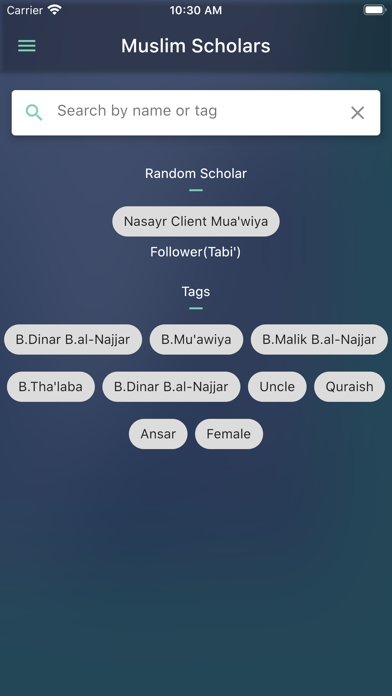 Muslim Scholars & Companions Screenshot