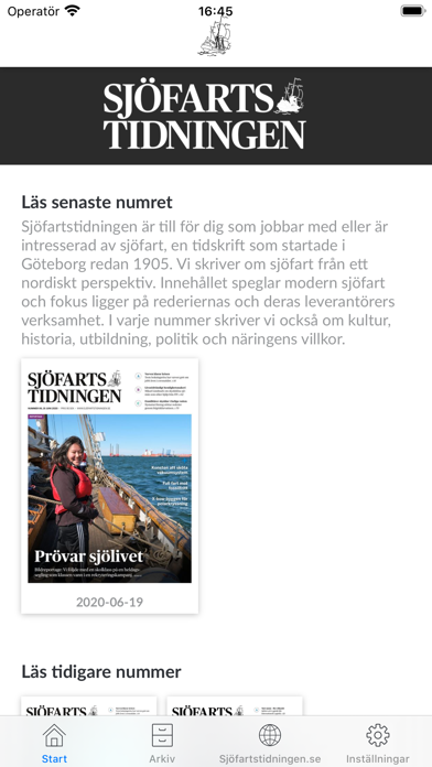 Sjöfartstidningen Screenshot