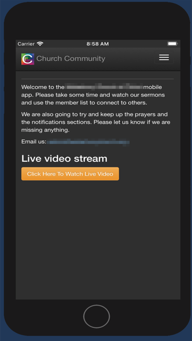 Church Community App Screenshot
