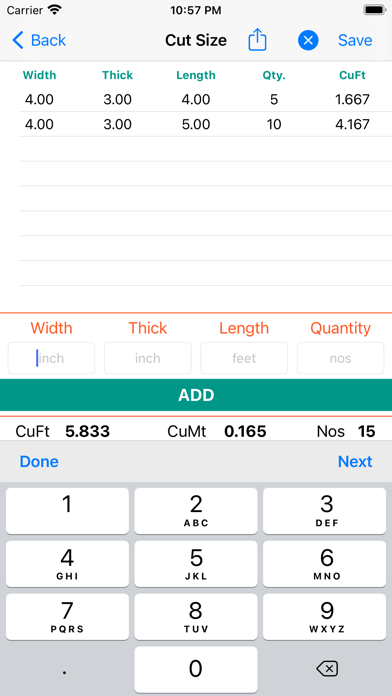 Calculator for Wood Screenshot
