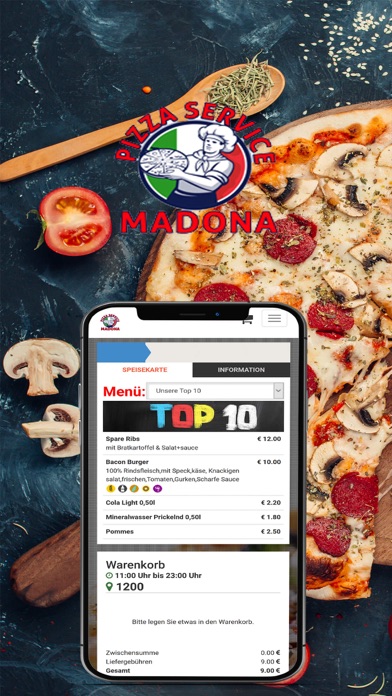 Pizzeria Madona Wien Screenshot