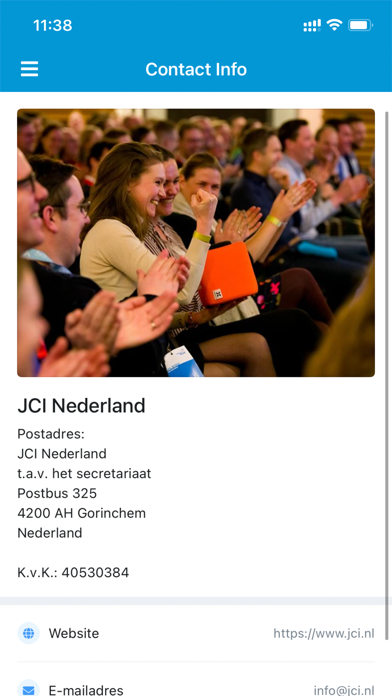 JCI Nederland Ledenapp Screenshot