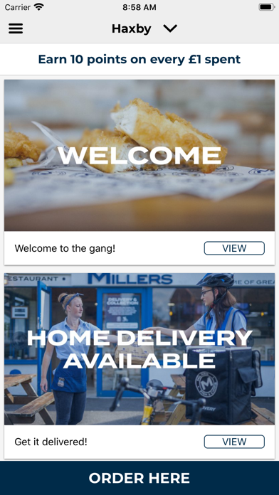 MILLERS FISH & CHIPS Screenshot