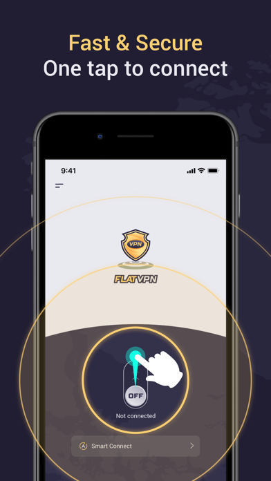 Flat VPN - Fast and Secure Screenshot