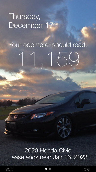 Screenshot #1 pour Lease Odometer