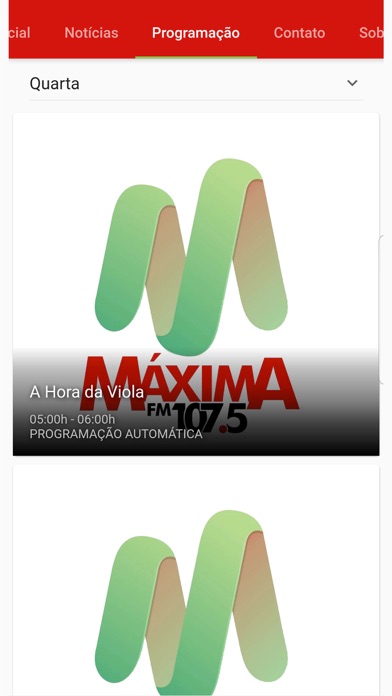Máxima FM Screenshot